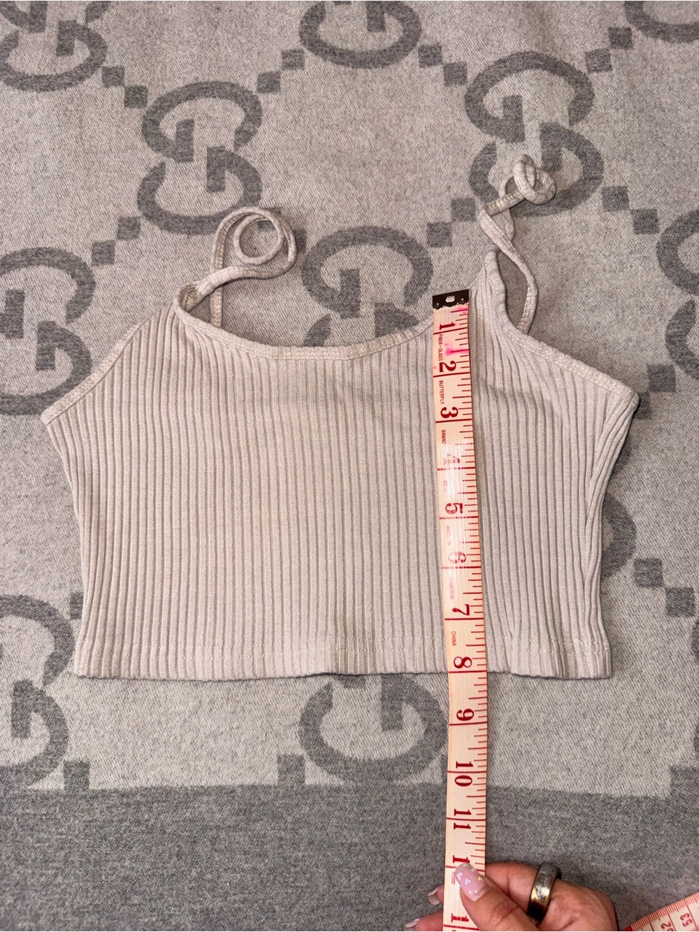 Wilfred Ribbed Cropped Tank Top - Picture 6 of 7